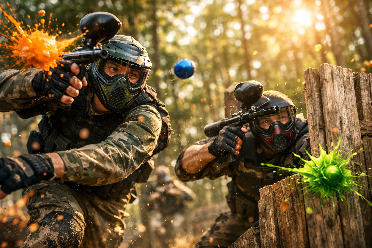 Paintball acción en Vértice10